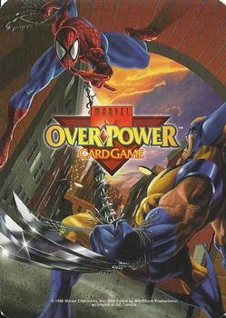 1999 Fleer Marvel X-Men OverPower #NNO Maverick - Combat Armor Back
