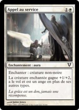 2012 Magic the Gathering Avacyn Restored French #9 Appel au service Front