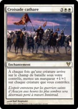 2012 Magic the Gathering Avacyn Restored French #10 Croisade cathare Front