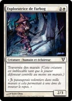 2012 Magic the Gathering Avacyn Restored French #21 Exploratrice de Farbog Front