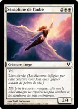 2012 Magic the Gathering Avacyn Restored French #35 Séraphine de l'aube Front