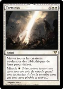 2012 Magic the Gathering Avacyn Restored French #38 Terminus Front