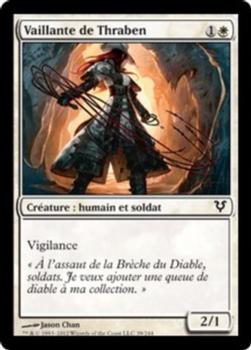 2012 Magic the Gathering Avacyn Restored French #39 Vaillante de Thraben Front