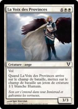 2012 Magic the Gathering Avacyn Restored French #40 La Voix des Provinces Front