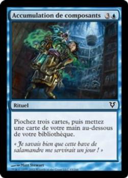 2012 Magic the Gathering Avacyn Restored French #43 Accumulation de composants Front