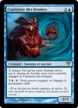 2012 Magic the Gathering Avacyn Restored French #45 Capitaine des brumes Front