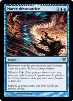 2012 Magic the Gathering Avacyn Restored French #48 Marée dévastatrice Front