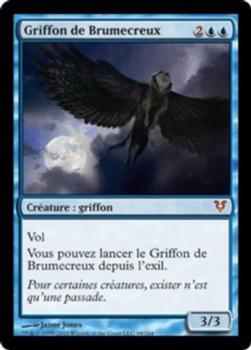 2012 Magic the Gathering Avacyn Restored French #68 Griffon de Brumecreux Front