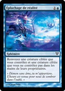 2012 Magic the Gathering Avacyn Restored French #71 Épluchage de réalité Front