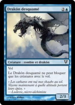 2012 Magic the Gathering Avacyn Restored French #73 Drakôn desquamé Front