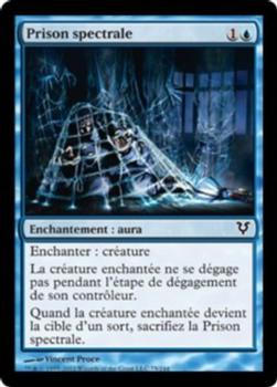 2012 Magic the Gathering Avacyn Restored French #75 Prison spectrale Front