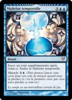 2012 Magic the Gathering Avacyn Restored French #81 Maîtrise temporelle Front