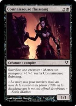 2012 Magic the Gathering Avacyn Restored French #87 Connaisseuse fluissang Front