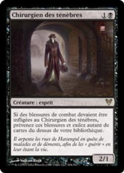 2012 Magic the Gathering Avacyn Restored French #104 Chirurgien des ténèbres Front