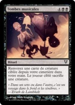 2012 Magic the Gathering Avacyn Restored French #105 Tombes musicales Front
