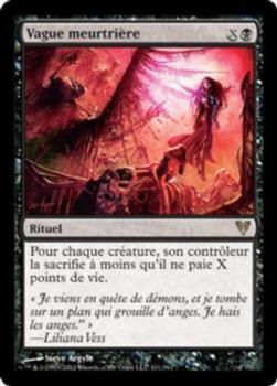 2012 Magic the Gathering Avacyn Restored French #111 Vague meurtrière Front