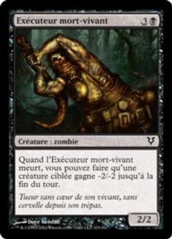 2012 Magic the Gathering Avacyn Restored French #123 Exécuteur mort-vivant Front