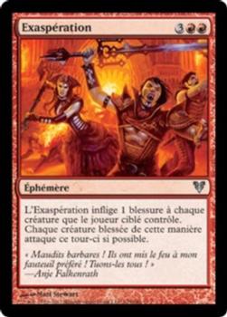 2012 Magic the Gathering Avacyn Restored French #125 Exaspération Front