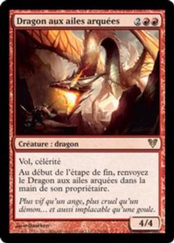2012 Magic the Gathering Avacyn Restored French #126 Dragon aux ailes arquées Front