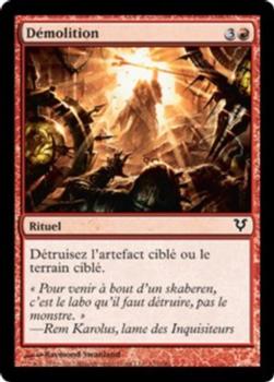 2012 Magic the Gathering Avacyn Restored French #132 Démolition Front