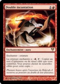 2012 Magic the Gathering Avacyn Restored French #133 Double incantation Front