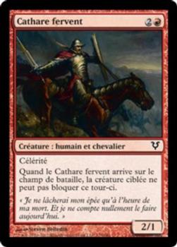 2012 Magic the Gathering Avacyn Restored French #135 Cathare fervent Front