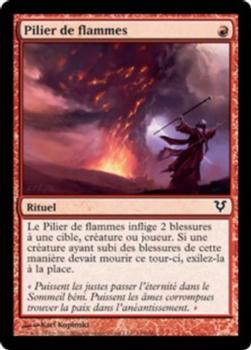 2012 Magic the Gathering Avacyn Restored French #149 Pilier de flammes Front