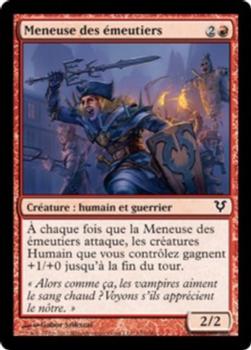 2012 Magic the Gathering Avacyn Restored French #152 Meneuse des émeutiers Front