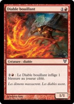 2012 Magic the Gathering Avacyn Restored French #155 Diable bouillant Front