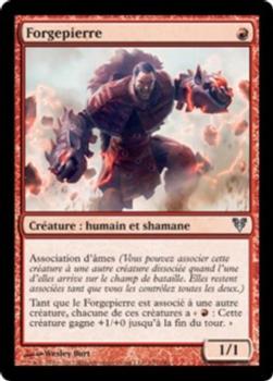 2012 Magic the Gathering Avacyn Restored French #157 Forgepierre Front