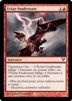 2012 Magic the Gathering Avacyn Restored French #159 Éclair foudroyant Front