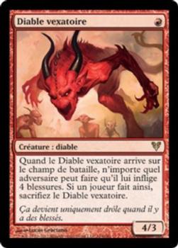 2012 Magic the Gathering Avacyn Restored French #164 Diable vexatoire Front