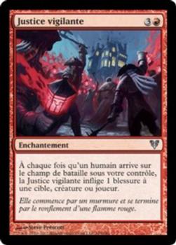 2012 Magic the Gathering Avacyn Restored French #165 Justice vigilante Front