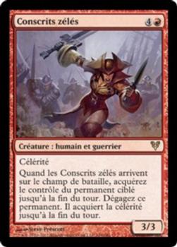 2012 Magic the Gathering Avacyn Restored French #166 Conscrits zélés Front