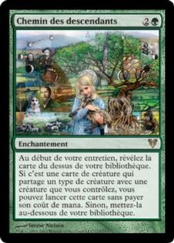 2012 Magic the Gathering Avacyn Restored French #173 Chemin des descendants Front