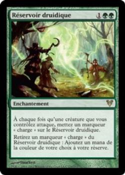 2012 Magic the Gathering Avacyn Restored French #176 Réservoir druidique Front