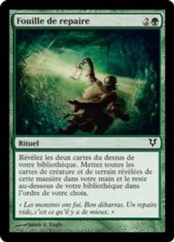 2012 Magic the Gathering Avacyn Restored French #184 Fouille de repaire Front