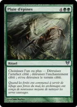 2012 Magic the Gathering Avacyn Restored French #190 Pluie d'épines Front