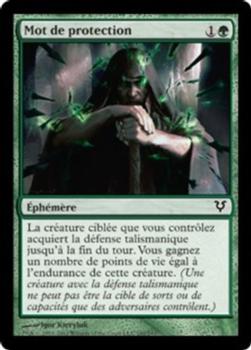 2012 Magic the Gathering Avacyn Restored French #192 Mot de protection Front