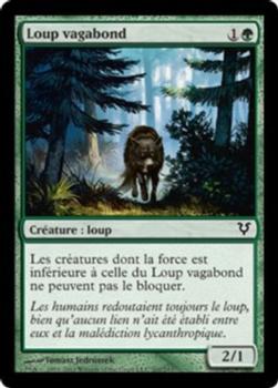 2012 Magic the Gathering Avacyn Restored French #202 Loup vagabond Front