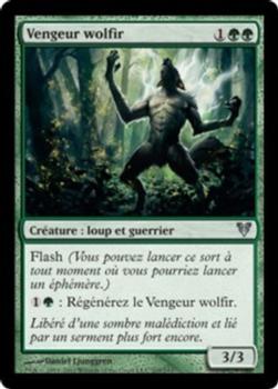 2012 Magic the Gathering Avacyn Restored French #205 Vengeur wolfir Front