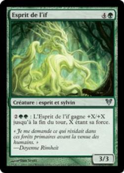 2012 Magic the Gathering Avacyn Restored French #207 Esprit de l'if Front
