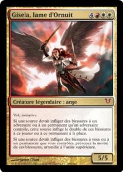 2012 Magic the Gathering Avacyn Restored French #209 Gisela, lame d'Ornuit Front
