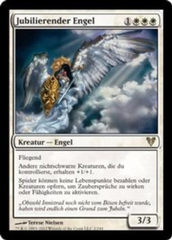 2012 Magic the Gathering Avacyn Restored German #2 Jubilierender Engel Front