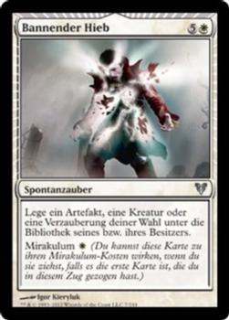 2012 Magic the Gathering Avacyn Restored German #7 Bannender Hieb Front