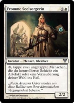 2012 Magic the Gathering Avacyn Restored German #17 Fromme Seelsorgerin Front