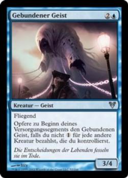 2012 Magic the Gathering Avacyn Restored German #52 Gebundener Geist Front