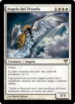 2012 Magic the Gathering Avacyn Restored Italian #2 Angelo del Trionfo Front
