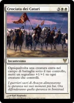 2012 Magic the Gathering Avacyn Restored Italian #10 Crociata dei Catari Front