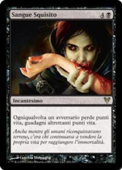 2012 Magic the Gathering Avacyn Restored Italian #102 Sangue Squisito Front